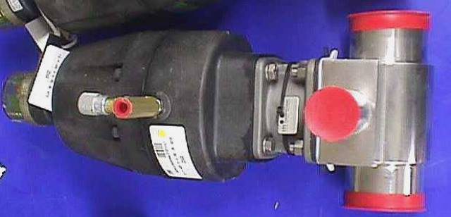 AIR ACTUATED DIAPHRAGM VALVE ITT / 1-5-F-428-9-4-R2-36-A216 72098 located at Provendum exhibition in Laussanne (the photo contains one of the item in stock) AIR ACTUATED DIAPHRAGM VALVE ITT / 1-5-F-428-9-4-R2-36-A216 (72098)