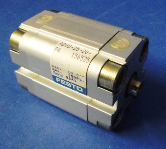 AIR CYLINDER, Lot of 5 FESTO / 156525-ADVU-25-20-P-A 74669 located at Provendum exhibition in Laussanne (the photo contains one of the item in stock) AIR CYLINDER, Lot of 5 FESTO / 156525-ADVU-25-20-P-A (74669)