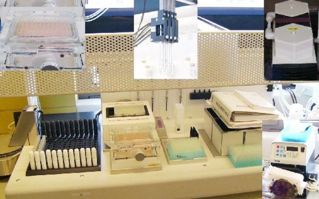 BIOANALYZER ROBOT PCR QIAGEN / BIOROBOT 9604 32500 located at Provendum exhibition in Laussanne (the photo contains one of the item in stock) BIOANALYZER ROBOT PCR QIAGEN / BIOROBOT 9604 (32500)