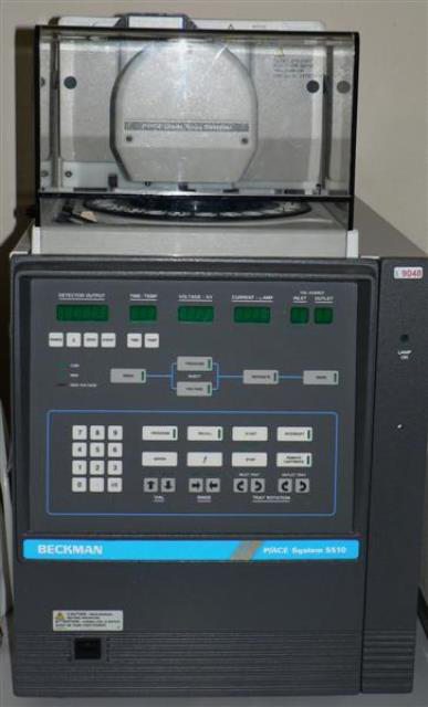 CAPILLARY ELECTROPHORESIS BECKMAN / P-ACE SYSTEM 5510 9048 located at Provendum exhibition in Laussanne (the photo contains one of the item in stock) CAPILLARY ELECTROPHORESIS BECKMAN / P-ACE SYSTEM 5510 (9048)