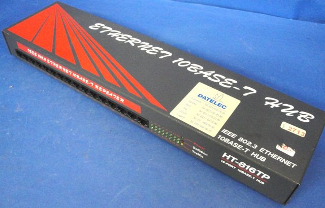 ETHERNET HUB HT-816TP 2713 located at Provendum exhibition in Laussanne (the photo contains one of the item in stock) ETHERNET HUB HT-816TP (2713)