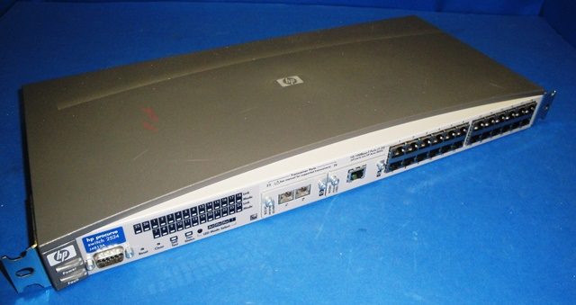 ETHERNET SWITCH HP / PROCURVE SWITCH 2524 9774 located at Provendum exhibition in Laussanne (the photo contains one of the item in stock) ETHERNET SWITCH HP / PROCURVE SWITCH 2524 (9774)