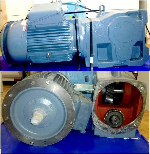 GEAR MOTOR NORD DRIVESYSTEMS / SK-9042-160M 72662 located at Provendum exhibition in Laussanne (the photo contains one of the item in stock) GEAR MOTOR NORD DRIVESYSTEMS / SK-9042-160M (72662)