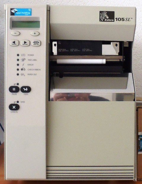 LABEL PRINTER ZEBRA / 105SL 9944 located at Provendum exhibition in Laussanne (the photo contains one of the item in stock) LABEL PRINTER ZEBRA / 105SL (9944)