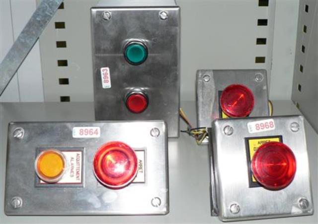 LIGHTED SWITCH BUTTON 8963 located at Provendum exhibition in Laussanne (the photo contains one of the item in stock) LIGHTED SWITCH BUTTON (8963)