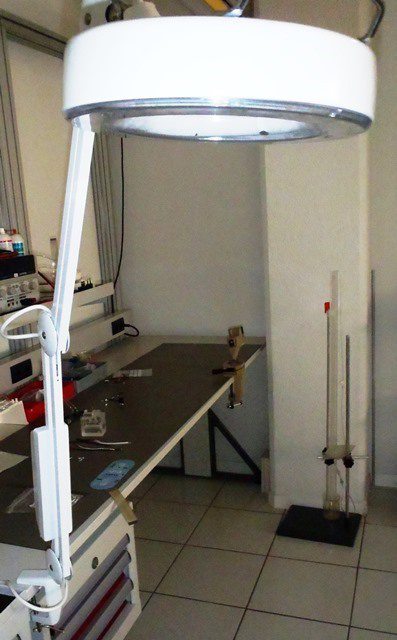 MAGNIFIER LUMINAIRE BERNSTEIN / SLIM LINE 9930 located at Provendum exhibition in Laussanne (the photo contains one of the item in stock) MAGNIFIER LUMINAIRE BERNSTEIN / SLIM LINE (9930)