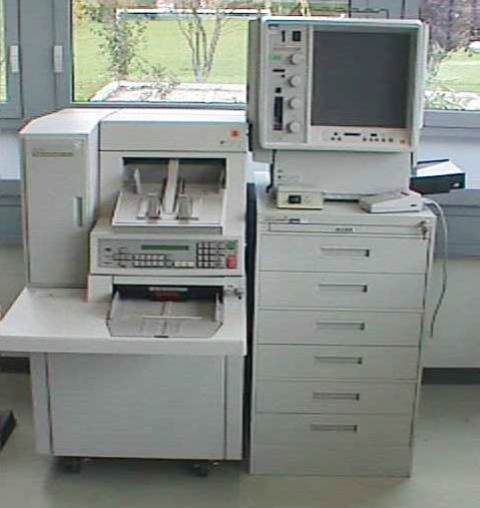 MICROFILM SYSTEM KODAK / MICROIMAGER 70 STARTTECH II 4377 located at Provendum exhibition in Laussanne (the photo contains one of the item in stock) MICROFILM SYSTEM KODAK / MICROIMAGER 70 STARTTECH II (4377)