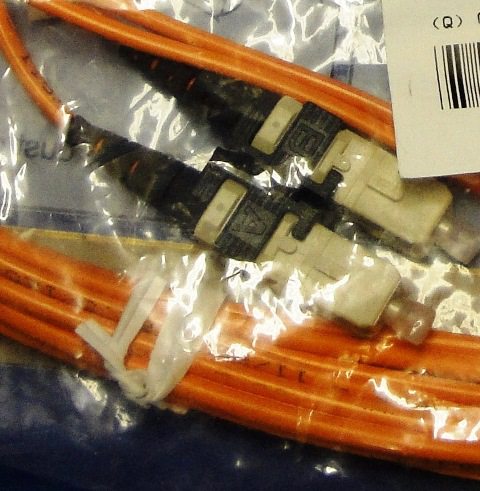 OPTICAL NETWORK CABLE, Lot of 10 CORNING SIECOR /  GOLD (9890) 