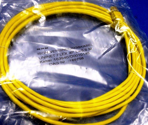 RJ45 5S NETWORK CABLE, Lot of 10 DAETWYLER UNINET / FLEX 4P 9892 located at Provendum exhibition in Laussanne (the photo contains one of the item in stock) RJ45 5S NETWORK CABLE, Lot of 10 DAETWYLER UNINET / FLEX 4P (9892)