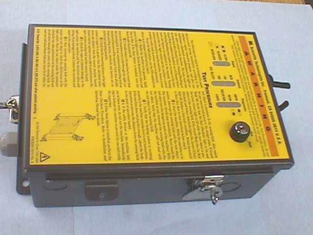 SAFETY CURTAIN CONTROL STI / MICROSAFE MC42D 20023 located at Provendum exhibition in Laussanne (the photo contains one of the item in stock) SAFETY CURTAIN CONTROL STI / MICROSAFE MC42D (20023)
