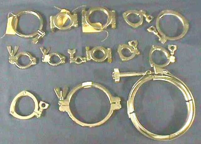 STAINLESS STEEL CLAMP, Lot of 10 CONNECTORS / 200-050-067 70691 located at Provendum exhibition in Laussanne (the photo contains one of the item in stock) STAINLESS STEEL CLAMP, Lot of 10 CONNECTORS / 200-050-067 (70691)