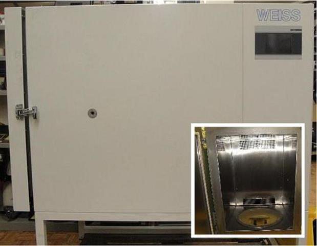 TEMPERATURE TEST CHAMBER WEISS / WELO 100-300 S 9203 located at Provendum exhibition in Laussanne (the photo contains one of the item in stock) TEMPERATURE TEST CHAMBER WEISS / WELO 100-300 S (9203)