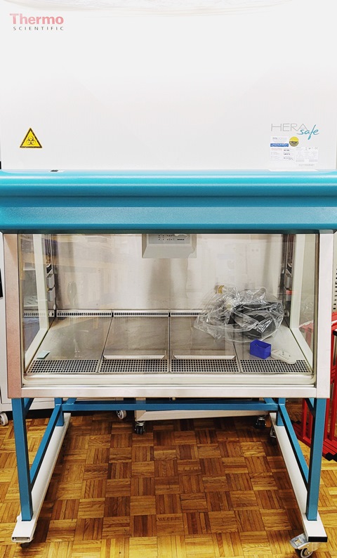 HOTTE SECURITE FLUX LAMINAIRE THERMO SCIENTIFIC / HERASAFE KS 12 9970 en exposition chez Provendum à Lausanne (la photo contient un des exemplaires en stock) HOTTE SECURITE FLUX LAMINAIRE THERMO SCIENTIFIC / HERASAFE KS 12 (9970)